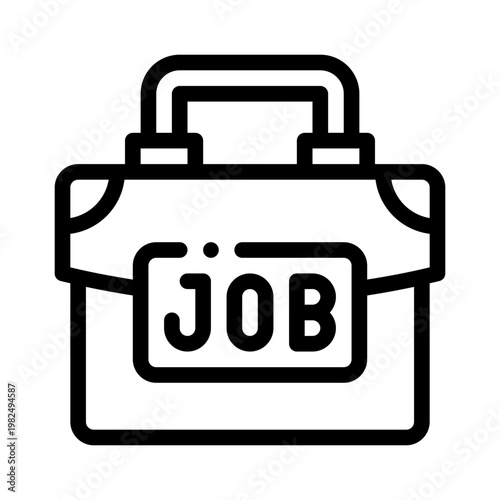 work experience line icon