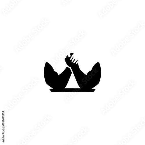 Arm wrestling logo design, hand strength, vector, silhouette, man, sport, championship, badge, bodybuilding, gym, training, winner, fitness, human, fist, art, wrestle, competitor, rivalry, athletic