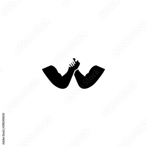 Arm wrestling logo design, hand strength, vector, silhouette, man, sport, championship, badge, bodybuilding, gym, training, winner, fitness, human, fist, art, wrestle, competitor, rivalry, athletic