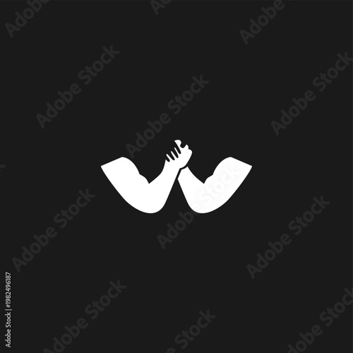 Arm wrestling logo design, hand strength, vector, silhouette, man, sport, championship, badge, bodybuilding, gym, training, winner, fitness, human, fist, art, wrestle, competitor, rivalry, athletic