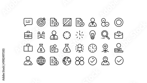 Collection of diverse emoji icons representing communication and human activities Vector