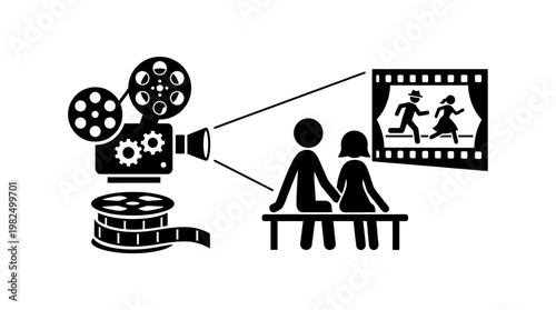 Watching a Movie in Cinema