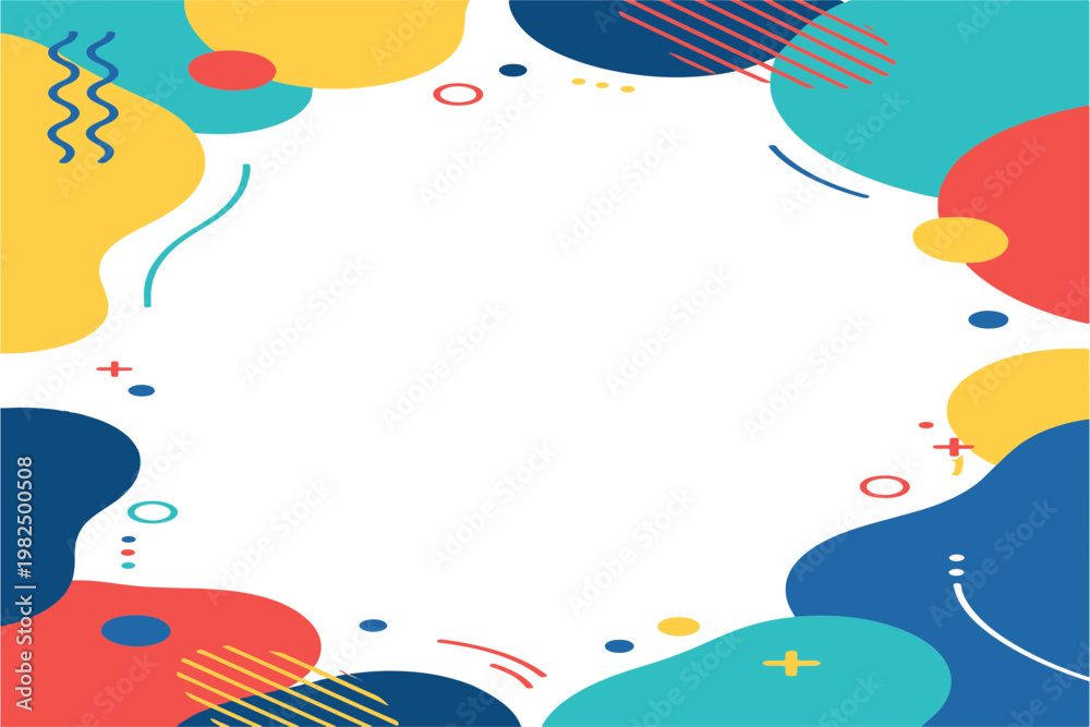 Fototapeta premium Modern Fluid Abstract Banner - Solid Minimalist Background