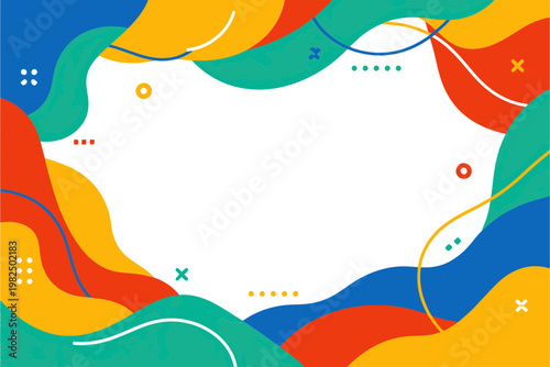Modern Fluid Abstract Banner - Solid Minimalist Background