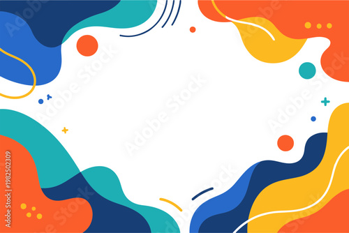Modern Fluid Abstract Banner - Solid Minimalist Background