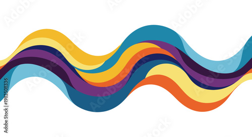 Multicolored wavy abstract background texture.