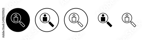 Hiring icon vector. Search job vacancy sign and symbol. Human resources concept. Recruitment