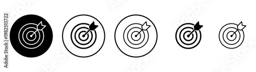 Target icon vector. goal icon vector. target marketing sign and symbol