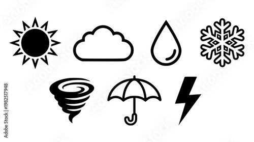Weather icons for forecasting and climate design
