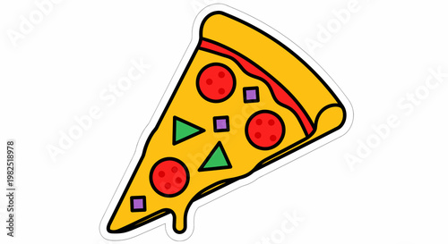 A delicious slice of pepperoni pizza.