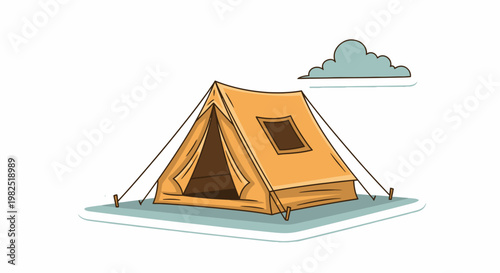 A tent for outdoor camping trips.