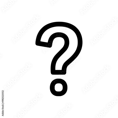 A large question mark symbol Vector, illustration