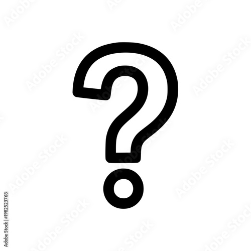 A large question mark symbol Vector, illustration