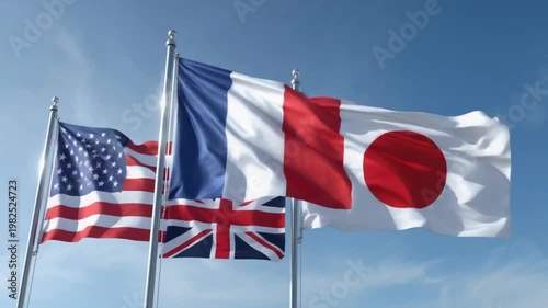 International Flags with France – Symbolizing Independence and Global Relations