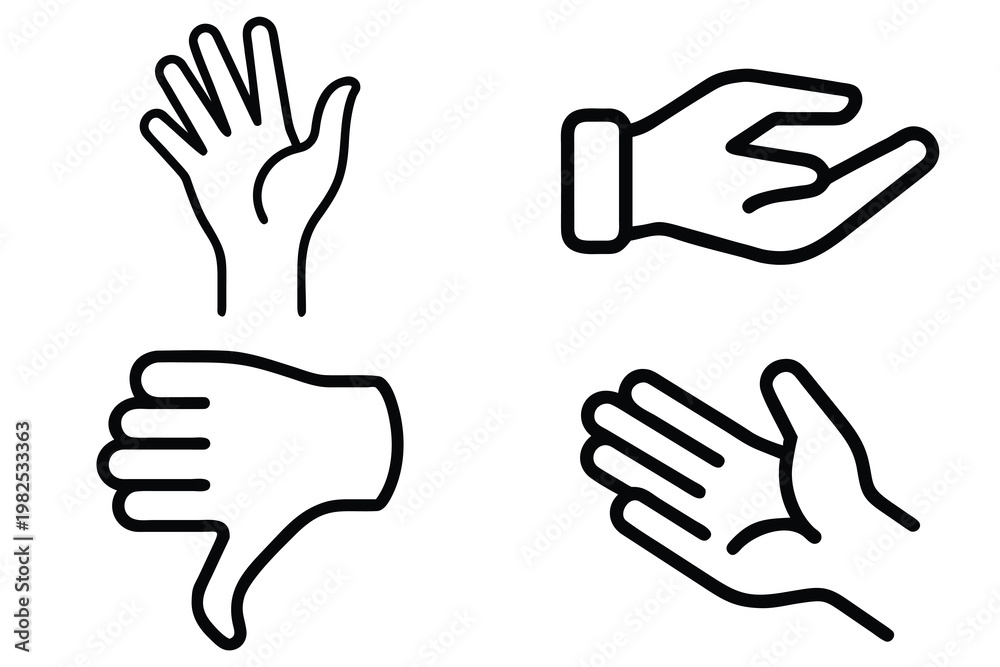 Obraz premium Hand Outline