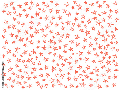 手描き背景　星柄　色鉛筆　パターン