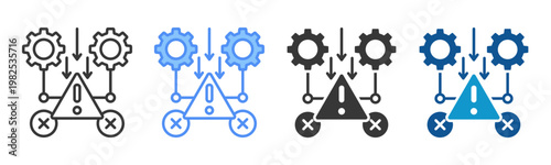 Failure Icon Set Multiple Style Collection