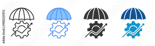 Mitigation Icon Set Multiple Style Collection