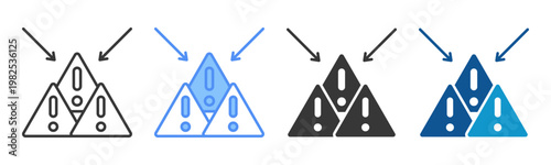 Failure Icon Set Multiple Style Collection
