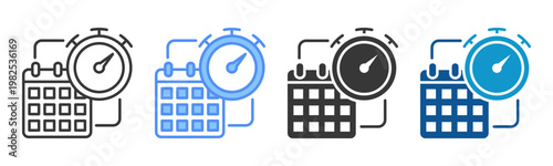 Availability Icon Set Multiple Style Collection