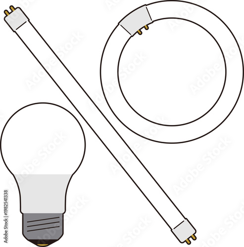 直管型・丸型・電球LED蛍光灯セット