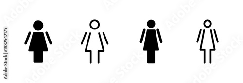 Female icon vector illustration. woman sign and symbol