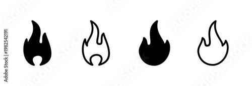 Fire icon vector illustration. fire sign and symbol