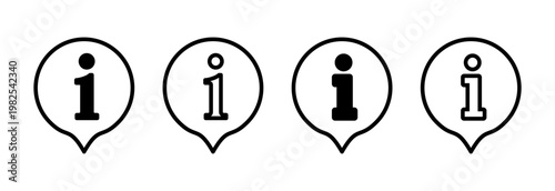 Information sign icon vector illustration. about us sign and symbol. question mark icon