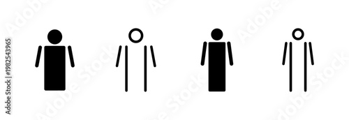 Man icon vector illustration. male sign and symbol. human symbol
