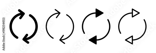 Refresh icon vector illustration. Reload sign and symbol. Update icon.