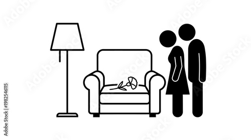 Sad Couple Mourning the Loss of a Loved One