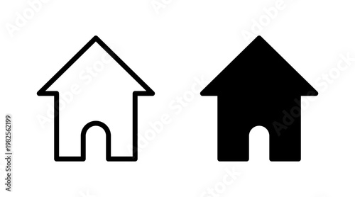 House icon set vector. Home sign and symbol