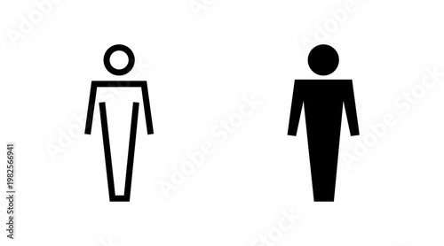 Man icon set vector. male sign and symbol. human symbol