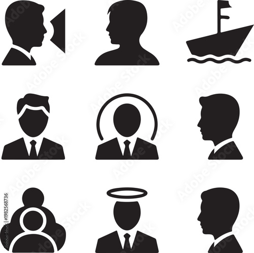 Business, Avatar, Profile, Professional, Male, User, Silhouette, Head, Management, Corporate, Account, Person