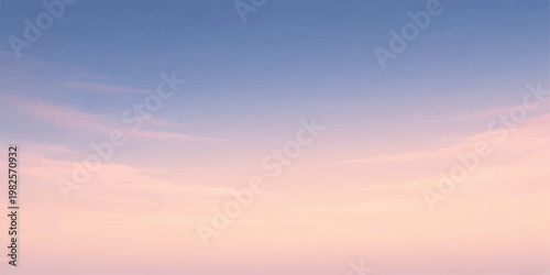 A beautiful sunset sky background features a landscape of orange and red clouds as the sun casts golden sunlight across the summer horizon at dusk