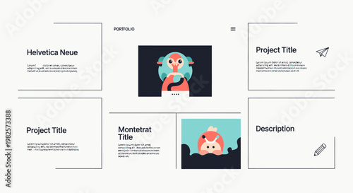 Cartoon dog with colorful hair.