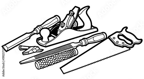 Collection of various hand tools.