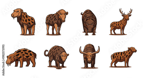 Collection of various wild animal species 1.