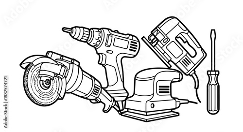 Electric power tools for construction work.