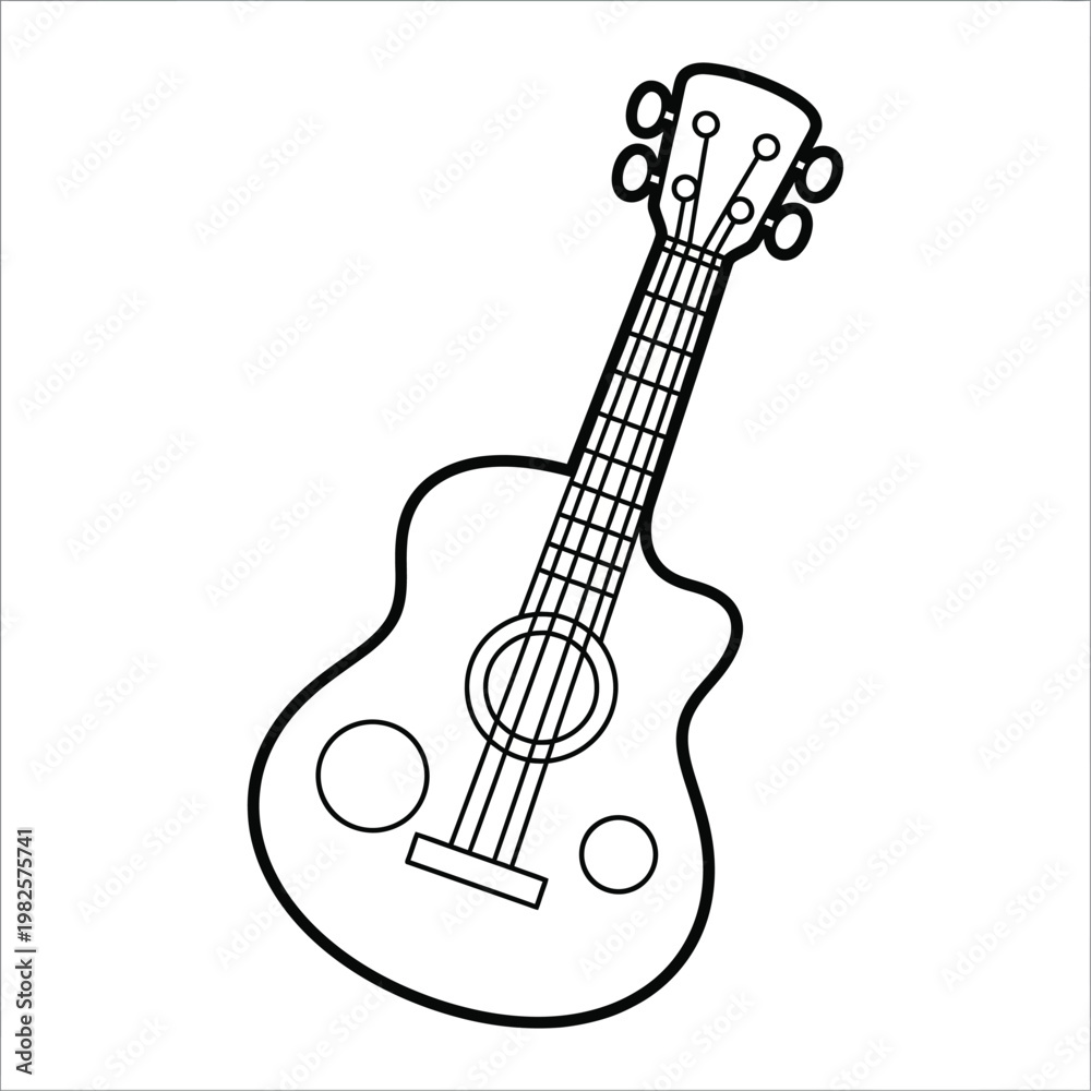 Obraz premium Acoustic Guitar Instrument Music.
