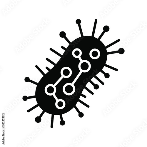 Bacteria Microbe Illustration.