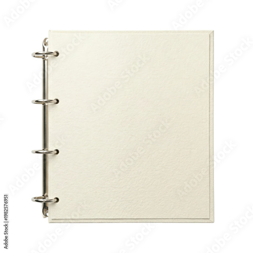 Canvastavla Front view of a white three ring binder folder