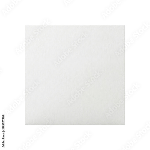 Fotografía Blank white square paper napkin mockup