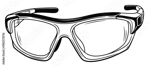 Essential personal protective equipment safety glasses providing eye protection for individuals working in various hazardous industrial environments and educational settings
