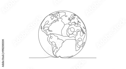 Globe Earth Planet World Map.