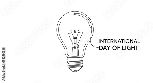 Light Bulb with Filament Inside.