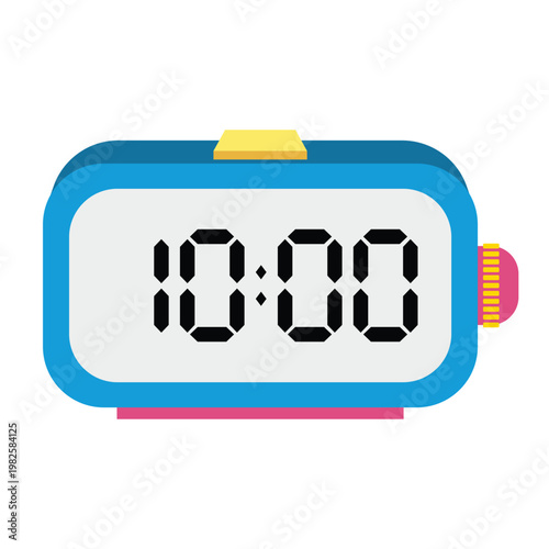A digital clock displaying the time 10:00.