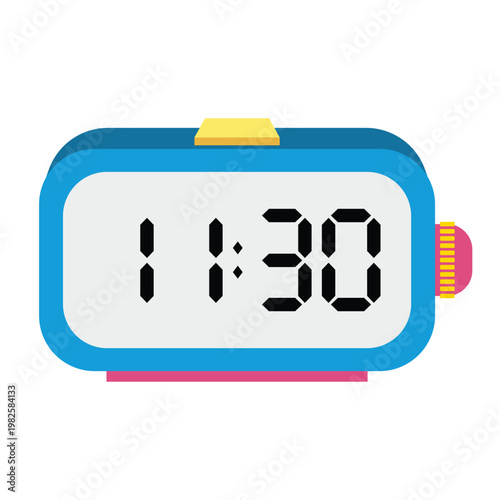 Digital clock display showing eleven thirty.