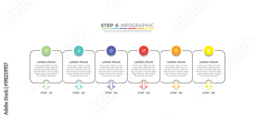 Presentation business abstract background infographic template colorful