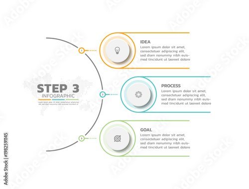 Presentation business abstract background infographic template colorful